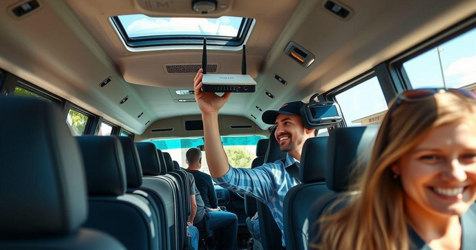Instalação de Roteador para Micro Ônibus