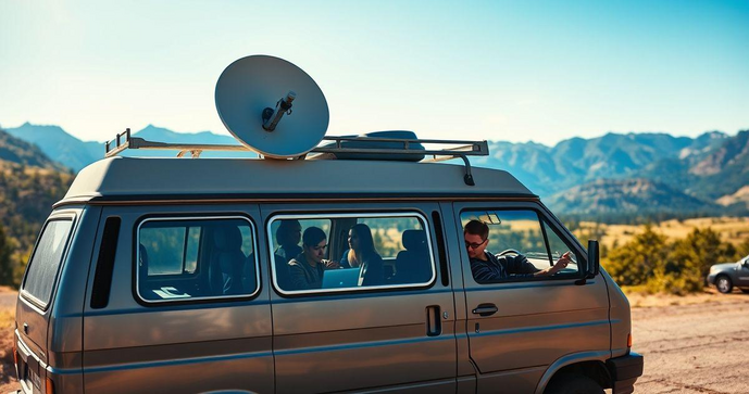Empresa de internet wi fi para van que transforma sua viagem em uma experiência conectada