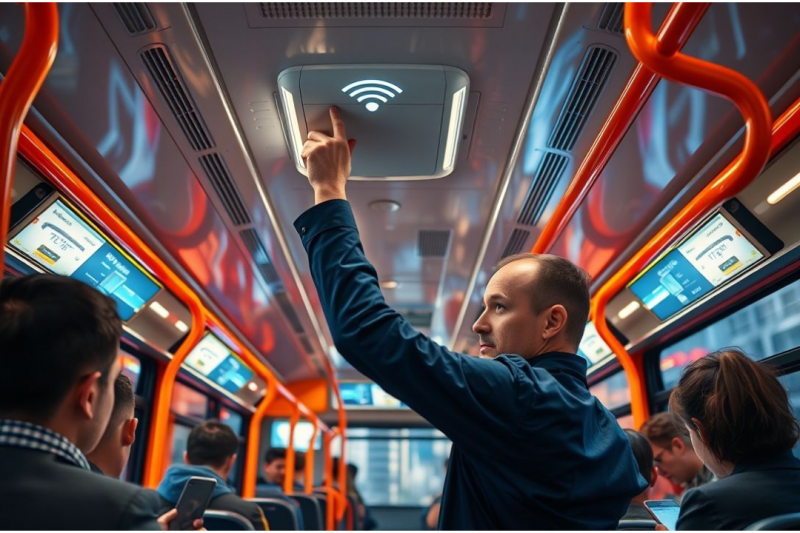 Empresa de manutenção de wi-fi para ônibus